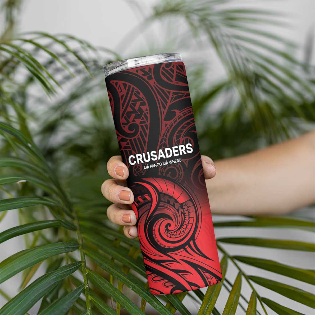 New Zealand Rugby Pacific Custom Skinny Tumbler Whatumoana Maori Tribal Tattoo LT9 - Polynesian Pride
