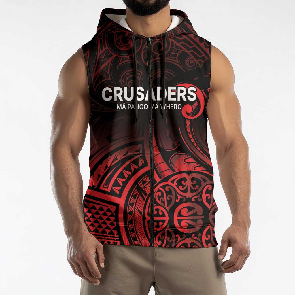 New Zealand Rugby Pacific Custom Sleeveless Zip Hoodie Whatumoana Maori Tribal Tattoo LT9 - Polynesian Pride