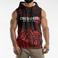 New Zealand Rugby Pacific Custom Sleeveless Zip Hoodie Whatumoana Maori Tribal Tattoo LT9 - Polynesian Pride