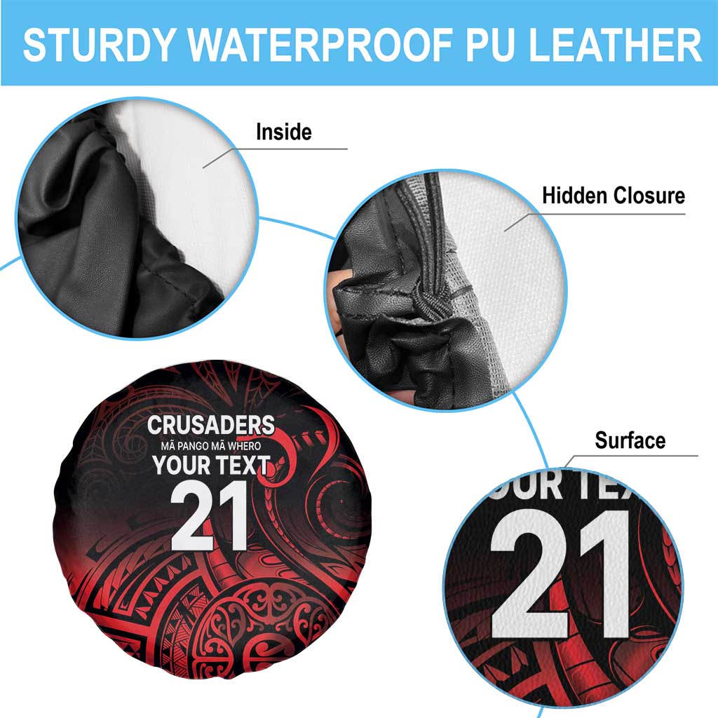 New Zealand Rugby Pacific Custom Spare Tire Cover Whatumoana Maori Tribal Tattoo