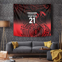 New Zealand Rugby Pacific Custom Tapestry Whatumoana Maori Tribal Tattoo