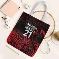 New Zealand Rugby Pacific Custom Tote Bag Whatumoana Maori Tribal Tattoo - Polynesian Pride
