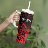 New Zealand Rugby Pacific Custom Tumbler With Handle Whatumoana Maori Tribal Tattoo