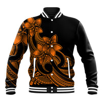 Polynesian Pride Plumeria Flowers Baseball Jacket Polynesian Tribal Gold Vibe LT9 Unisex Gold - Polynesian Pride