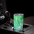 Polynesian Tribal Plumeria Flowers Tumbler Cup Gradient Green Vibe