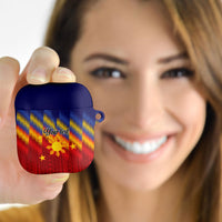 Personalized Philippines Eight Rays Sun AirPods Case Traditional Filipino Igorot Pattern Motif