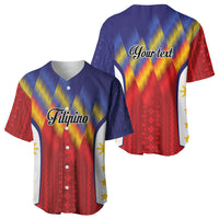 Personalized Philippines Eight Rays Sun Baseball Jersey Traditional Filipino Igorot Pattern Motif