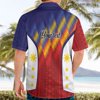 Personalized Philippines Eight Rays Sun Hawaiian Shirt Traditional Filipino Igorot Pattern Motif