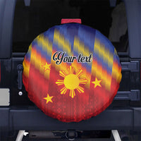 Personalized Philippines Eight Rays Sun Spare Tire Cover Traditional Filipino Igorot Pattern Motif