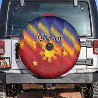 Personalized Philippines Eight Rays Sun Spare Tire Cover Traditional Filipino Igorot Pattern Motif