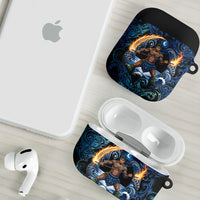 Samoa Siva Afi AirPods Case Fireknife Fire Dance Pacific Tribal Motif