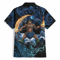Samoa Siva Afi Hawaiian Shirt Fireknife Fire Dance Pacific Tribal Motif