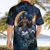 Samoa Siva Afi Hawaiian Shirt Fireknife Fire Dance Pacific Tribal Motif