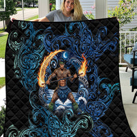 Samoa Siva Afi Quilt Fireknife Fire Dance Pacific Tribal Motif