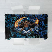 Samoa Siva Afi Tablecloth Fireknife Fire Dance Pacific Tribal Motif