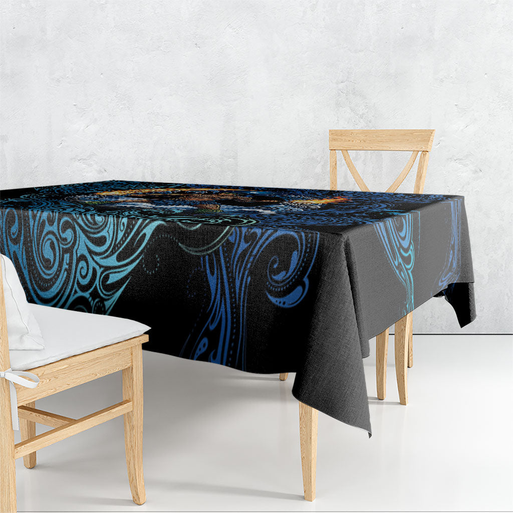 Samoa Siva Afi Tablecloth Fireknife Fire Dance Pacific Tribal Motif