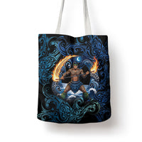 Samoa Siva Afi Tote Bag Fireknife Fire Dance Pacific Tribal Motif