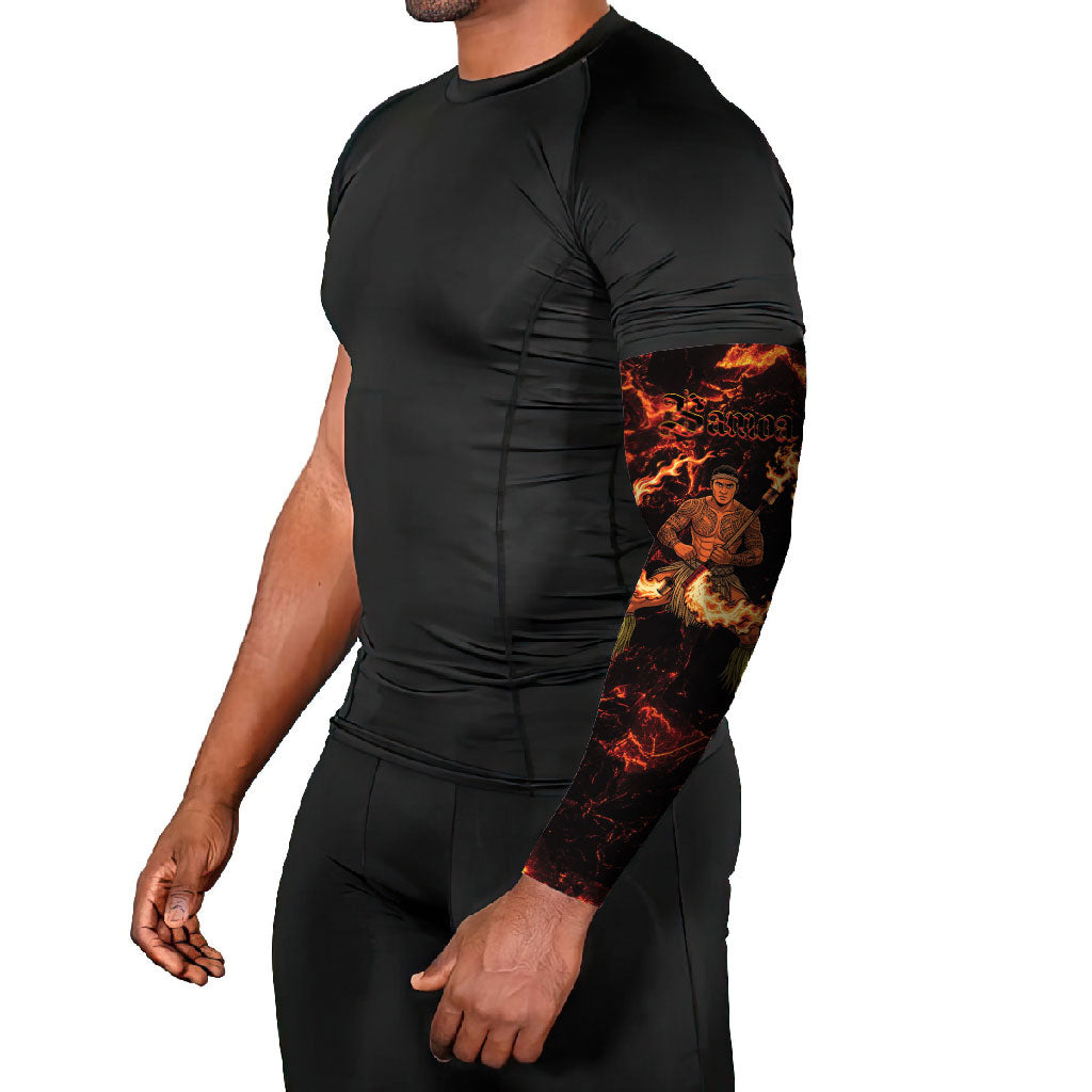Samoa Siva Afi Dance Fireknife Arm Sleeves Polynesian Heritage Fire Dance