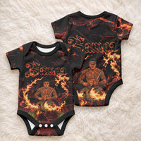 Samoa Siva Afi Dance Fireknife Baby Onesie Polynesian Heritage Fire Dance LT9 - Polynesian Pride