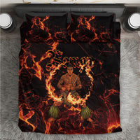 Samoa Siva Afi Dance Fireknife Bedding Set Polynesian Heritage Fire Dance