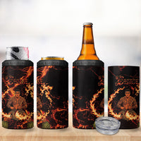 Samoa Siva Afi Dance Fireknife 4 in 1 Can Cooler Tumbler Polynesian Heritage Fire Dance