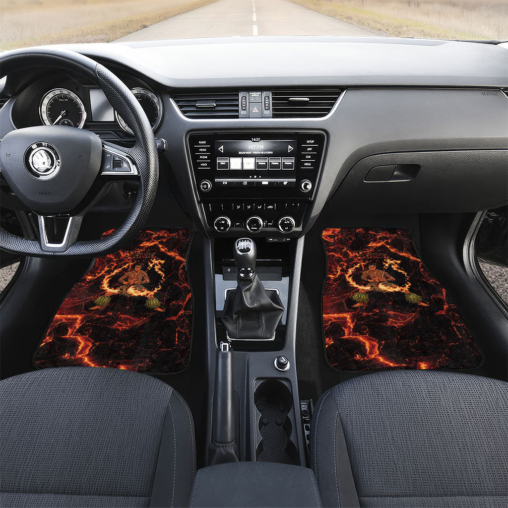 Samoa Siva Afi Dance Fireknife Car Mats Polynesian Heritage Fire Dance
