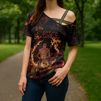 Samoa Siva Afi Dance Fireknife Cross Shoulder Shirt Polynesian Heritage Fire Dance