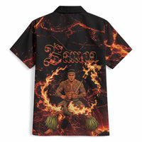 Samoa Siva Afi Dance Fireknife Hawaiian Shirt Polynesian Heritage Fire Dance