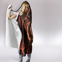 Samoa Siva Afi Dance Fireknife Hooded Blanket Polynesian Heritage Fire Dance