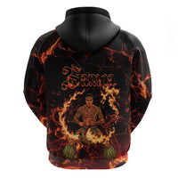 Samoa Siva Afi Dance Fireknife Hoodie Polynesian Heritage Fire Dance