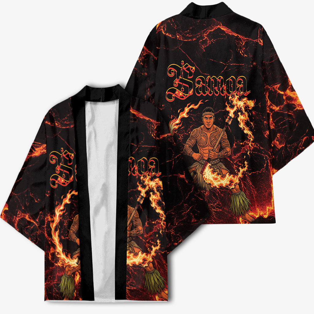 Samoa Siva Afi Dance Fireknife Kimono Polynesian Heritage Fire Dance