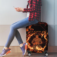 Samoa Siva Afi Dance Fireknife Luggage Cover Polynesian Heritage Fire Dance