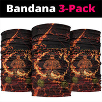 Samoa Siva Afi Dance Fireknife Neck Gaiter Polynesian Heritage Fire Dance