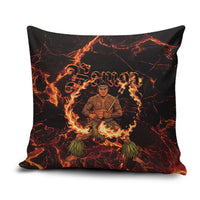 Samoa Siva Afi Dance Fireknife Pillow Cover Polynesian Heritage Fire Dance