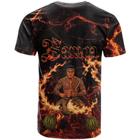 Samoa Siva Afi Dance Fireknife T Shirt Polynesian Heritage Fire Dance