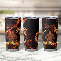 Samoa Siva Afi Dance Fireknife Tumbler Cup Polynesian Heritage Fire Dance