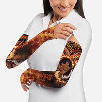 Samoa Siva Afi Dance Fireknife Arm Sleeves Samoan Tribal Motif Dancing in the Fire