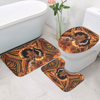 Samoa Siva Afi Dance Fireknife Bathroom Set Samoan Tribal Motif Dancing in the Fire