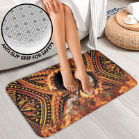Samoa Siva Afi Dance Fireknife Bathroom Set Samoan Tribal Motif Dancing in the Fire
