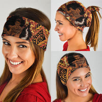 Samoa Siva Afi Dance Fireknife Neck Gaiter Samoan Tribal Motif Dancing in the Fire