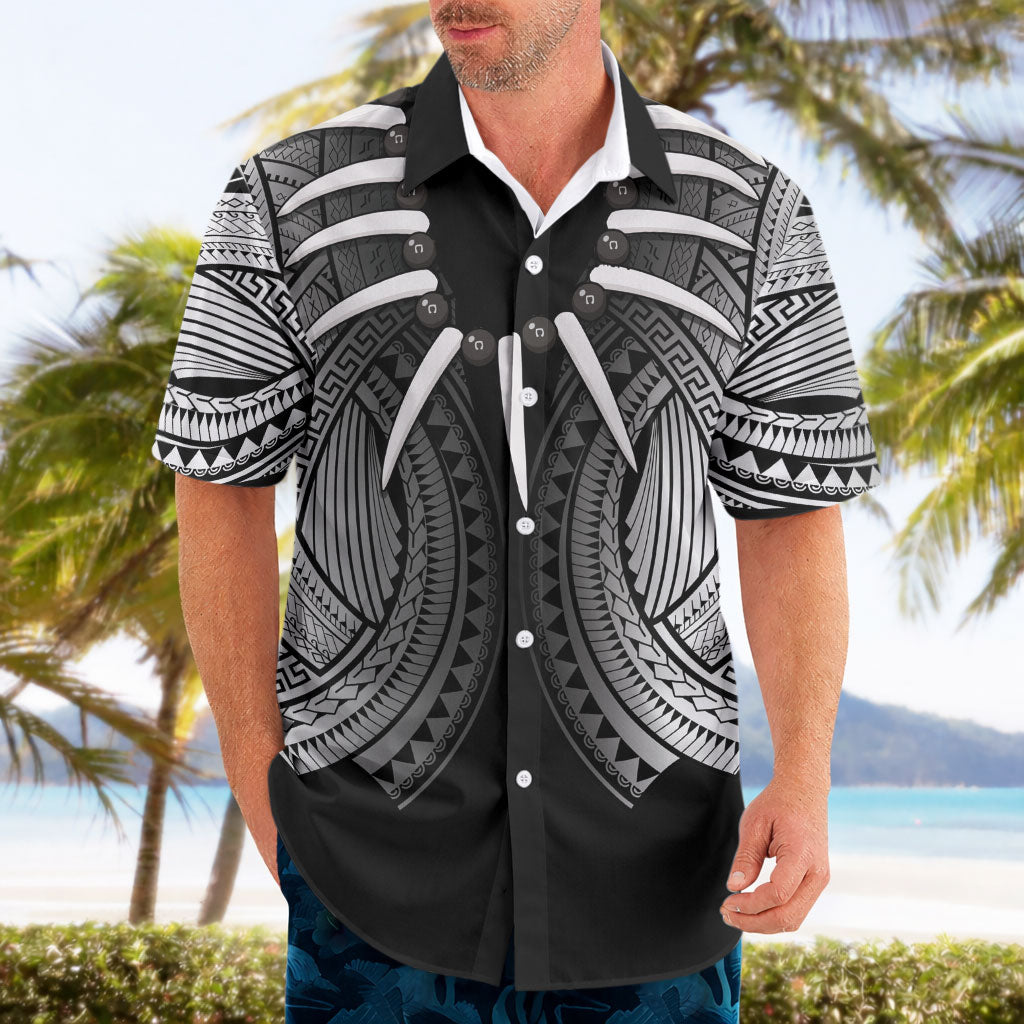 Samoan Ula Nifo Afi Tribal Hawaiian Shirt Polynesian Pattern