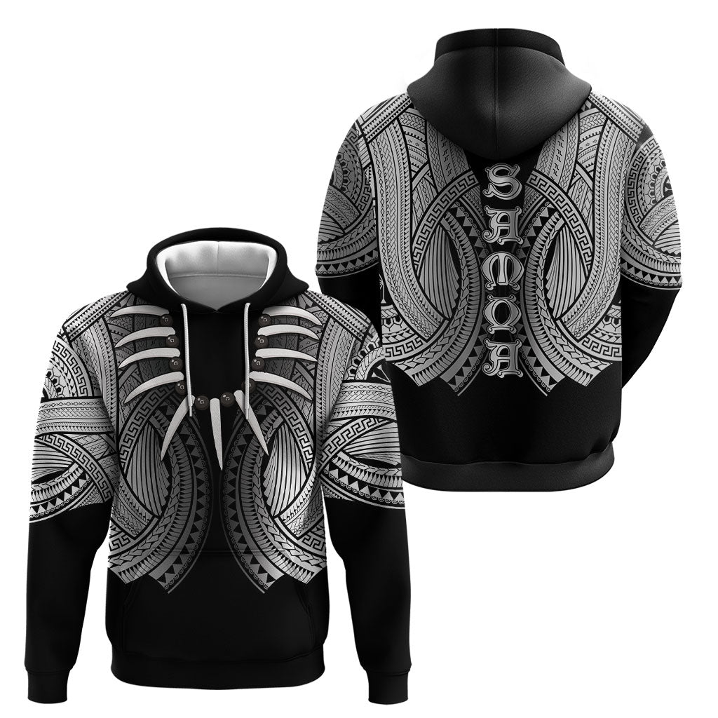 Samoan Ula Nifo Afi Tribal Hoodie Polynesian Pattern