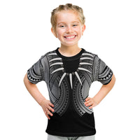 Samoan Ula Nifo Afi Tribal Kid T Shirt Polynesian Pattern