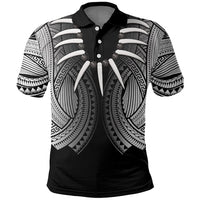 Samoan Ula Nifo Afi Tribal Polo Shirt Polynesian Pattern