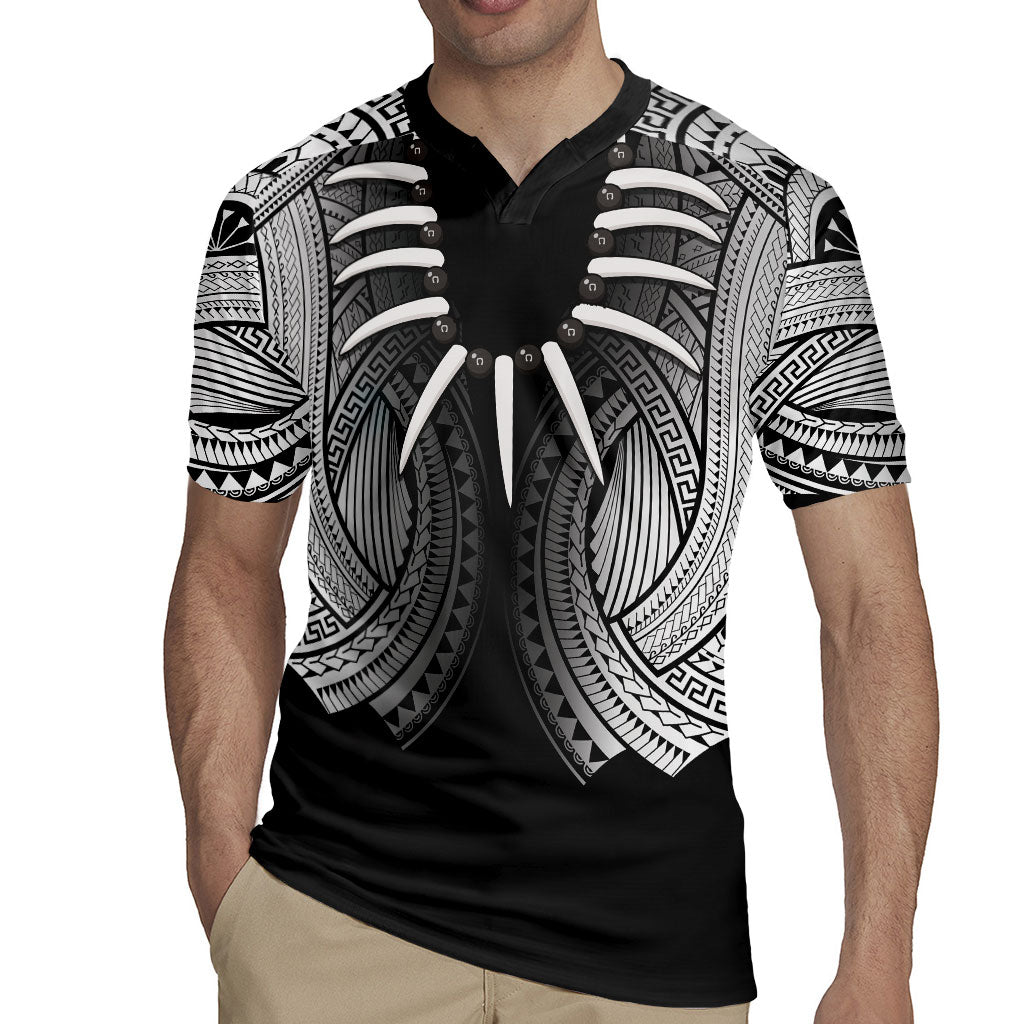 Samoan Ula Nifo Afi Tribal Rugby Jersey Polynesian Pattern