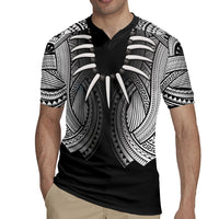 Samoan Ula Nifo Afi Tribal Rugby Jersey Polynesian Pattern