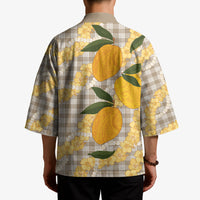 Maku'e Hawaiian Mango Palaka Kimono Aloha Hibiscus Pikake Lei