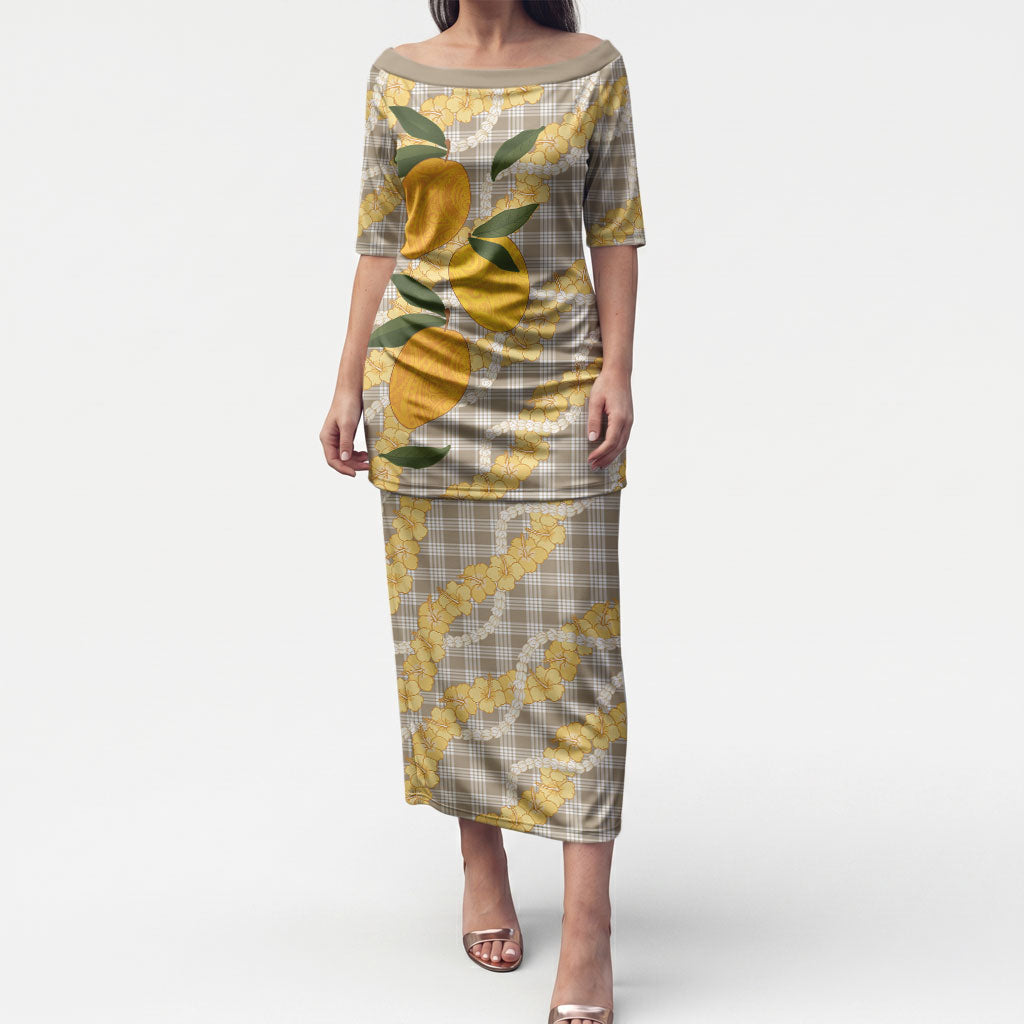 Maku'e Hawaiian Mango Palaka Puletasi Aloha Hibiscus Pikake Lei