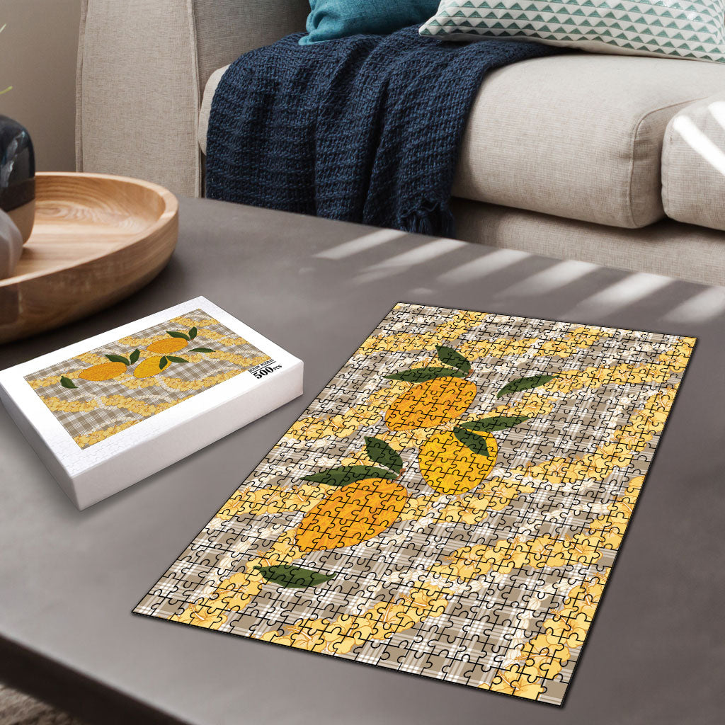 Maku'e Hawaiian Mango Palaka Puzzle Aloha Hibiscus Pikake Lei