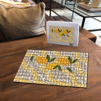Maku'e Hawaiian Mango Palaka Puzzle Aloha Hibiscus Pikake Lei